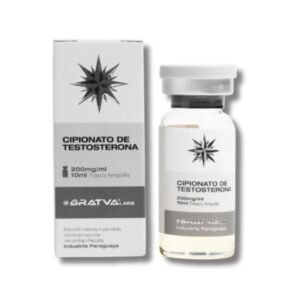 Cipionato de Testosterona en vial de Bratva Labs para base de ciclo y fuerza en Inkalab