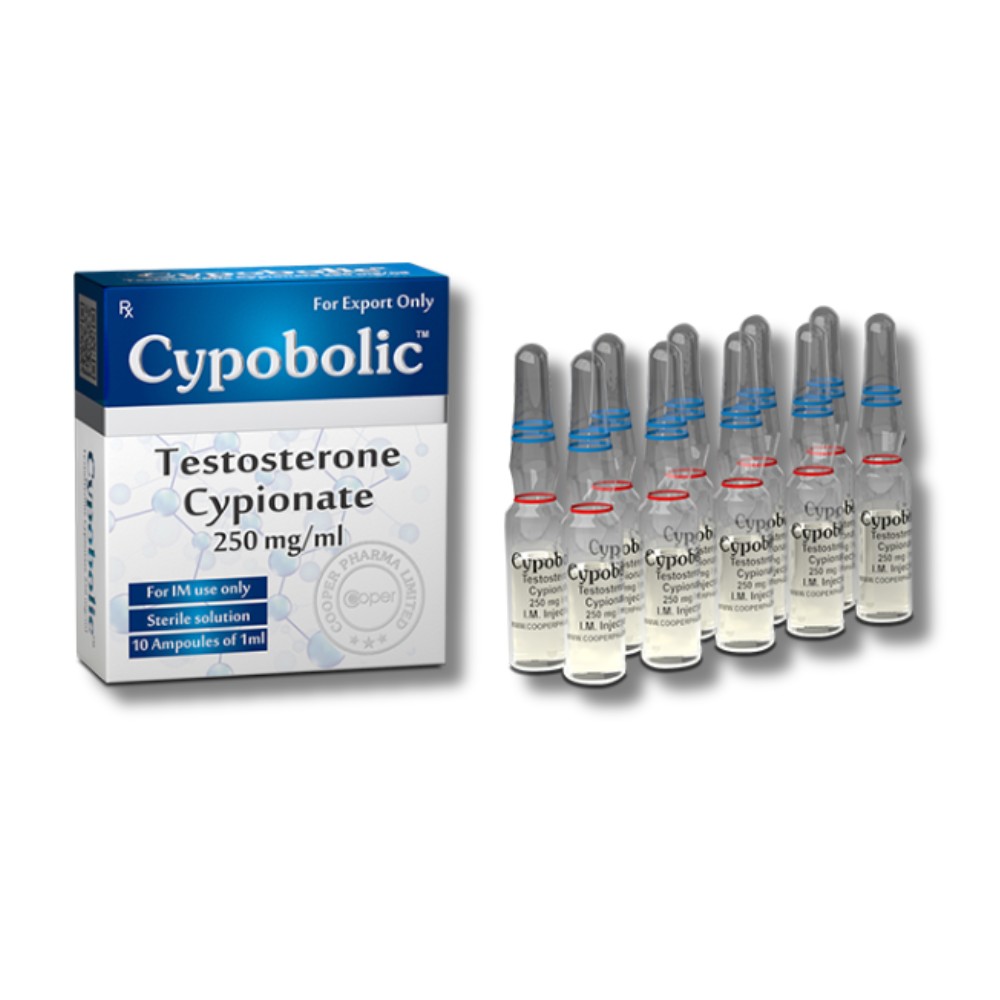 Cypobolic Cooper Pharma (Cipionato de Testosterona) 250mg en Inkalab Perú - Base para ciclos de masa muscular
