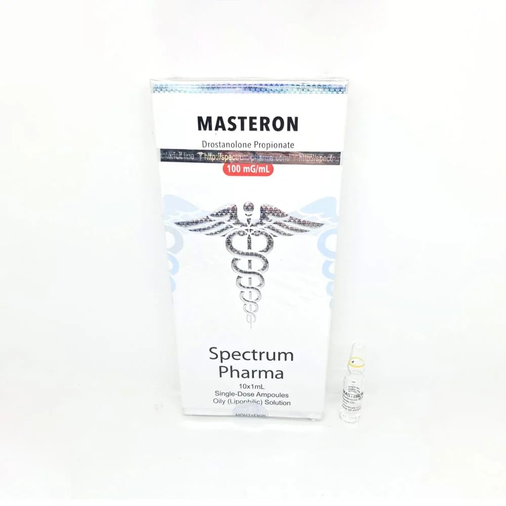 Masteron 100 mg Spectrum Pharma Propionato de Drostanolona Vial Dureza y Definición Inkalab