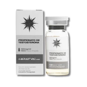 Frasco de Propionato de Testosterona de 100mg/ml - Marca Bratva Labs para entrenamiento avanzado.