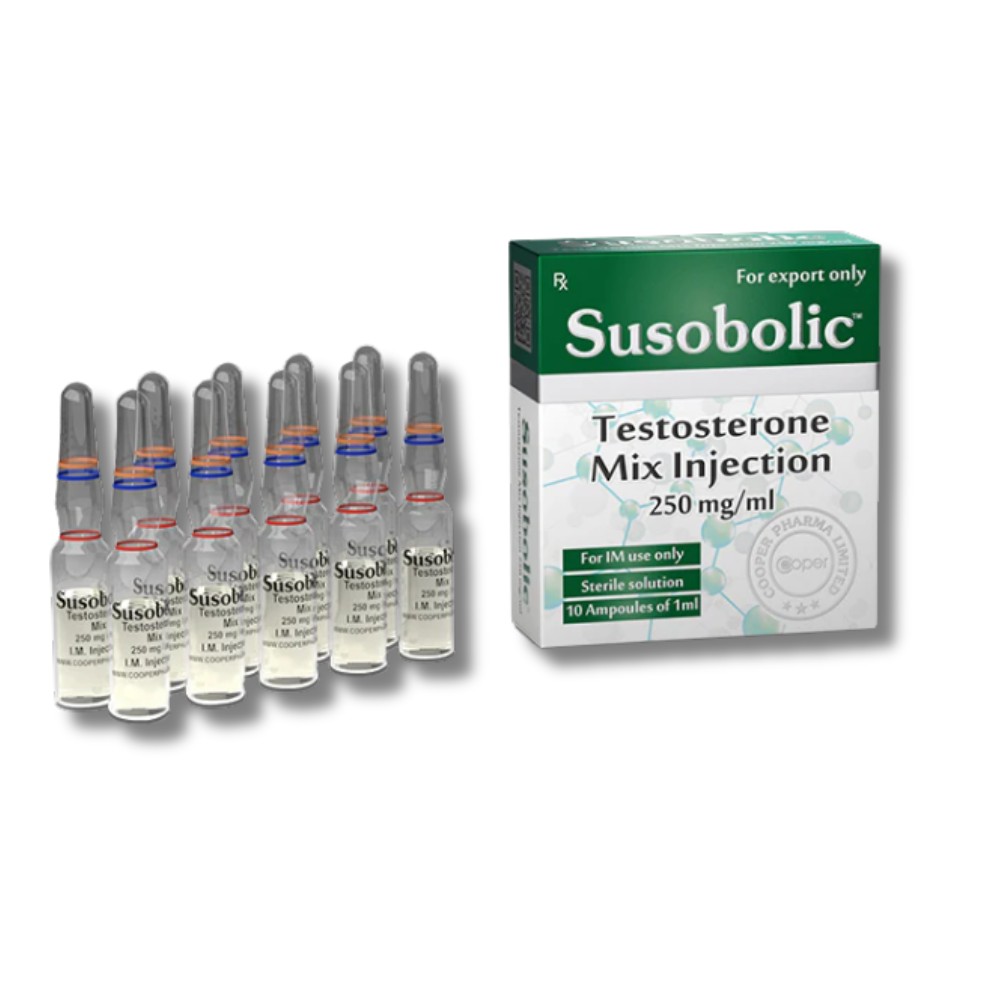 Susobolic Cooper Pharma (Sustanon 250) en Inkalab Perú - Mezcla de 4 testosteronas para volumen y fuerza extrema.