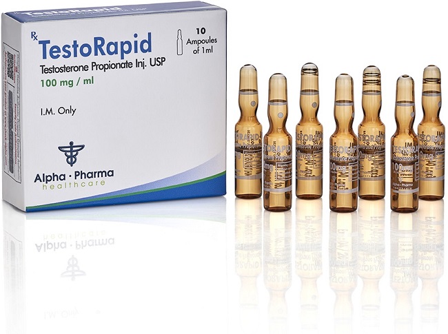 Testo Rapid 100 mg Alpha Pharma Propionato de Testosterona Inyectable Inkalab
