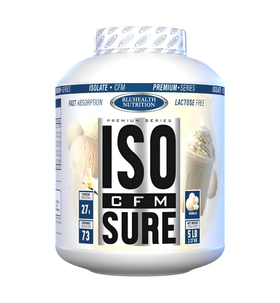 Proteína aislada Inkalab Iso CFM Sure de 5lb sabor chocolate, suplemento para definición muscular.